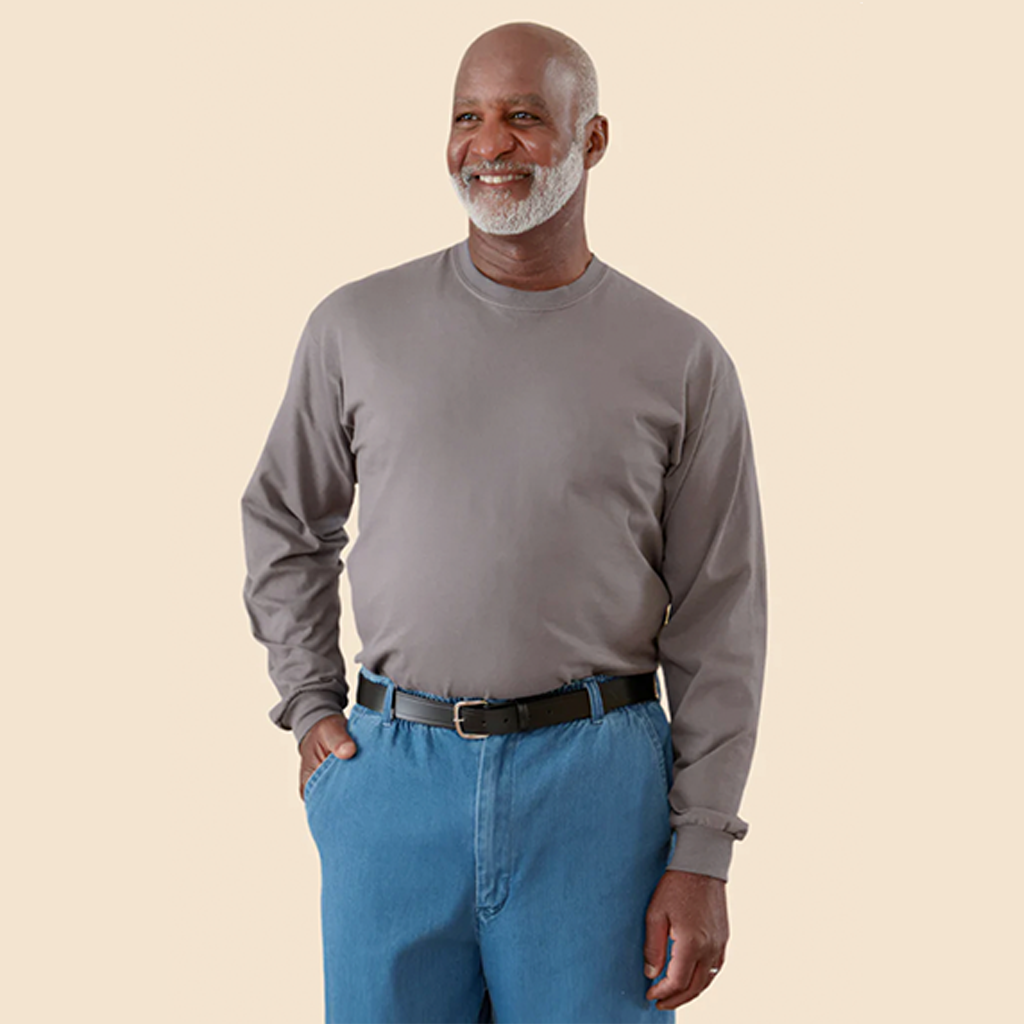 Men's Long Sleeve Solid T-Shirt