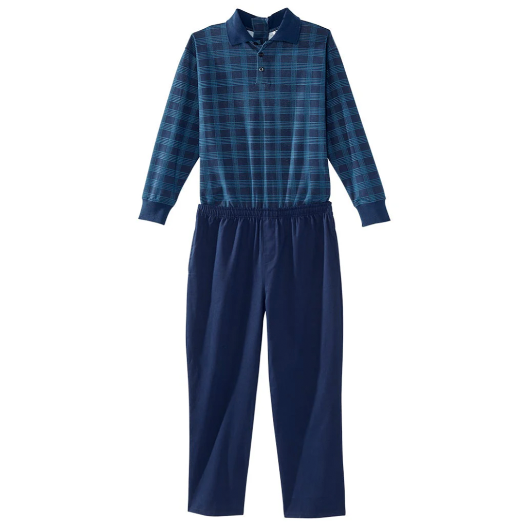 Men's Stay Dressed Jumpsuit with Long Sleeve Polo Shirt