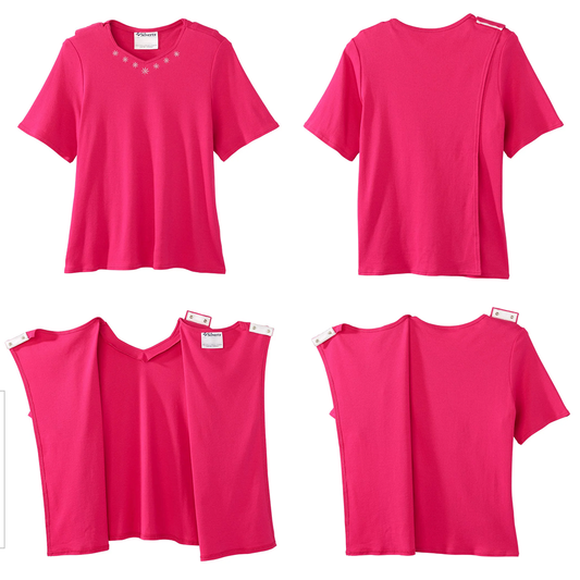 Women's Soft Embroidered Adaptive Top