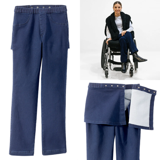 Women's Soft Knit Open Back Jeans